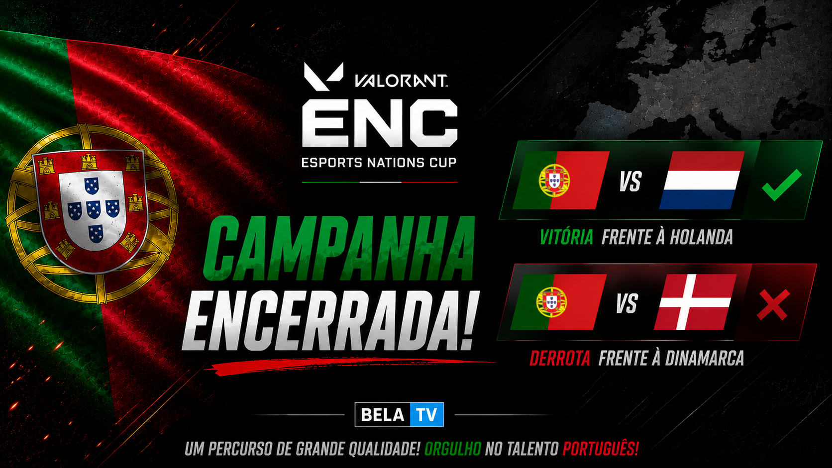 🚨Seleção de Valorant termina o sonho da ENC.